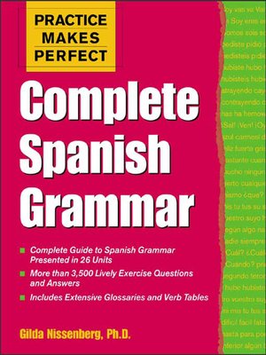 cover image of Complete Spanish Grammar
